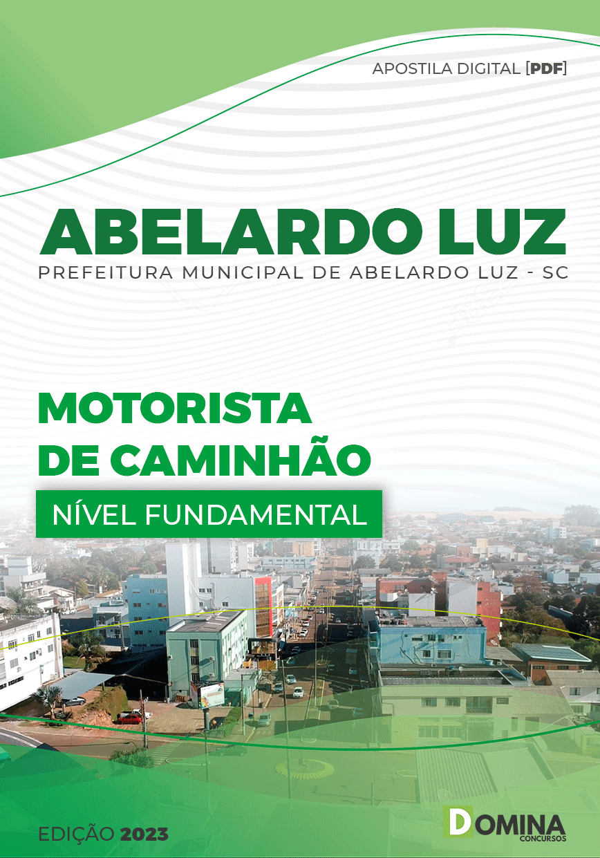 Apostila Digital Pref Abelardo Luz SC 2023 Motorista Caminhão
