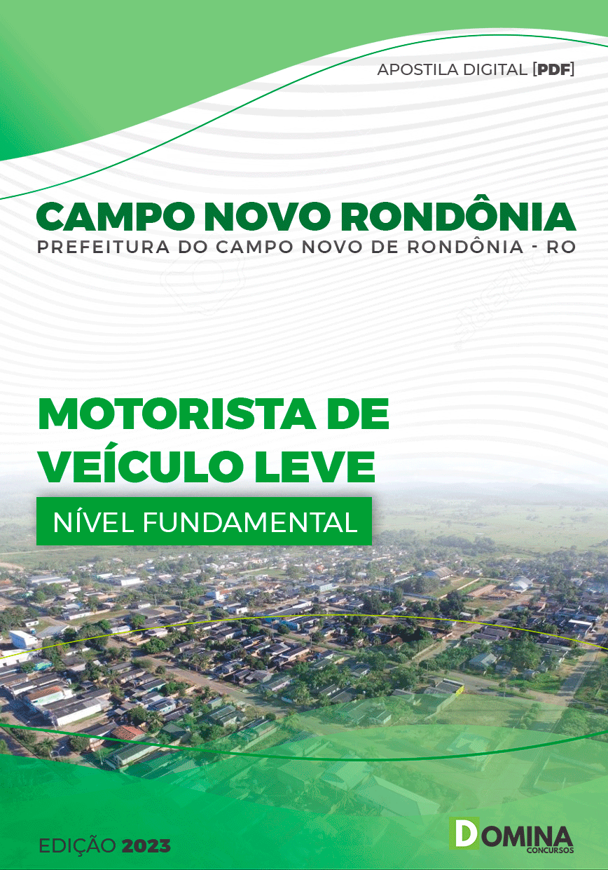 Apostila Pref Campo Novo Rondônia RO 2023 Mecânico Veículos Leves