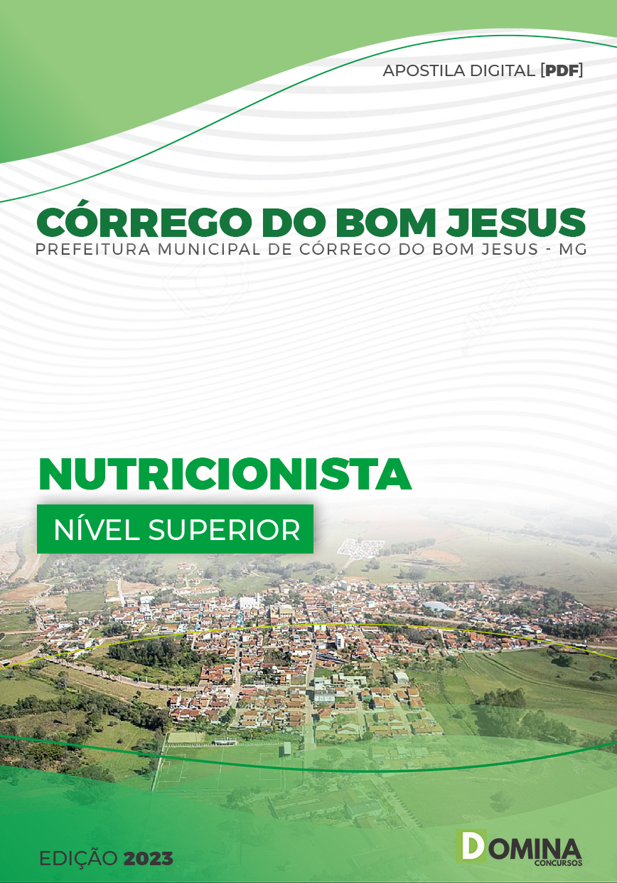 Apostila Pref Córrego Bom Jesus MG 2023 Nutricionista