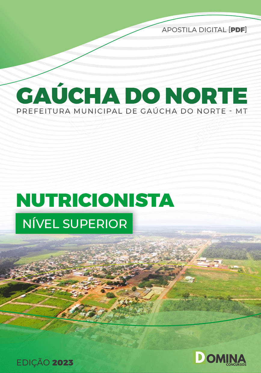 Apostila Pref Gaúcha do Norte MT 2023 Nutricionista