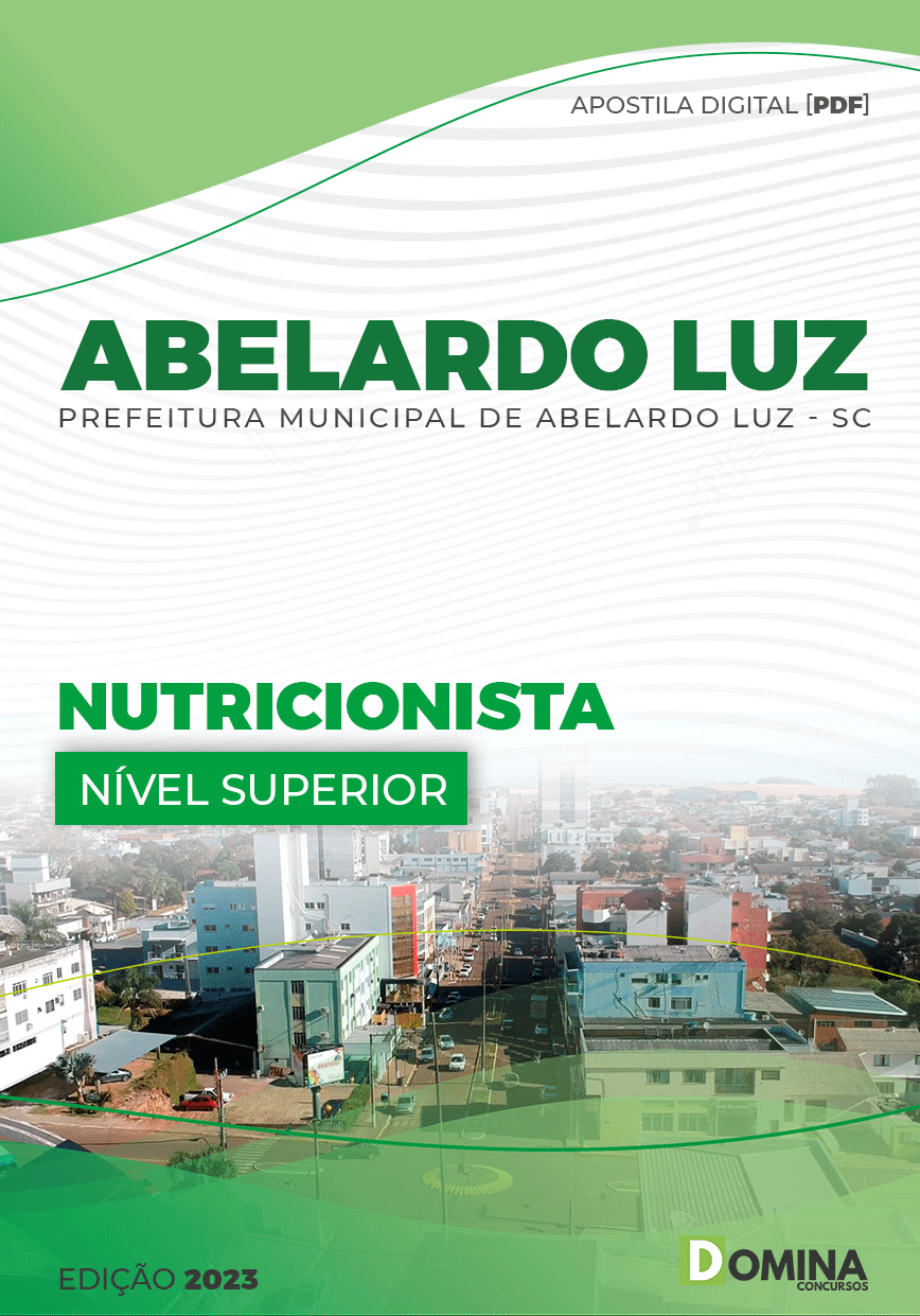 Apostila Digital Pref Abelardo Luz SC 2023 Nutricionista