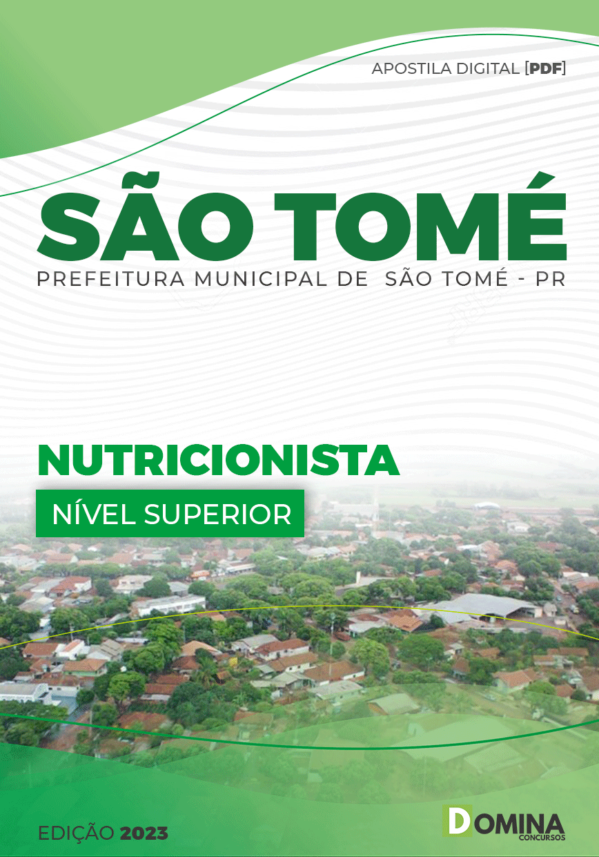 Apostila Digital Pref São Tomé PR 2023 Nutricionista