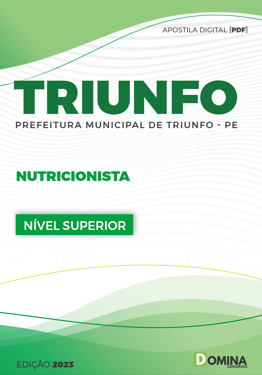 Apostila Concurso Pref Triunfo PE 2023 Nutricionista