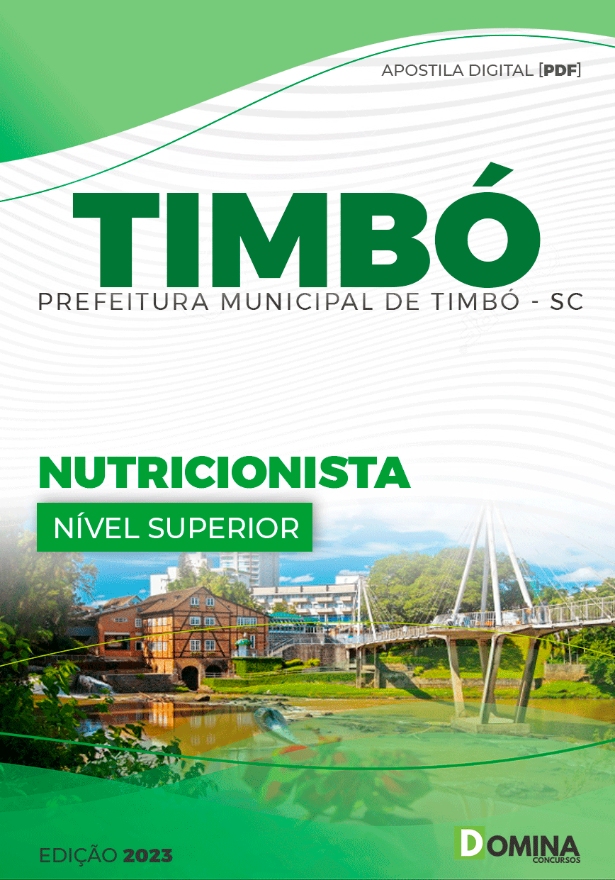 Apostila Concurso Pref Timbó SC 2023 Nutricionista