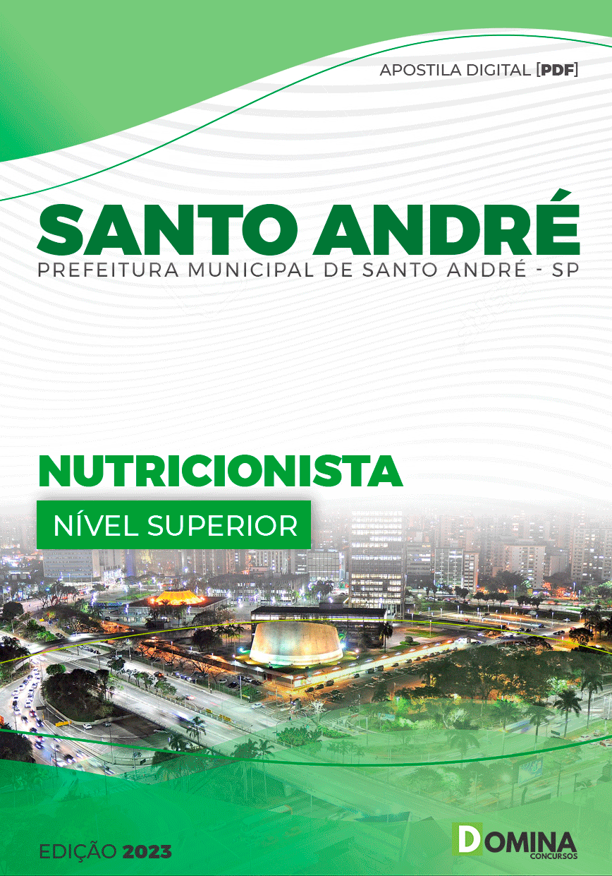 Apostila Digital Pref Santo André SP 2023 Nutricionista