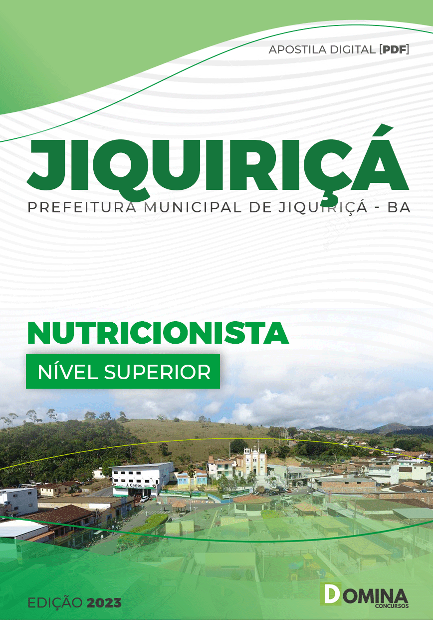 Apostila Concurso Pref Jiquiriçá BA 2023 Nutricionista