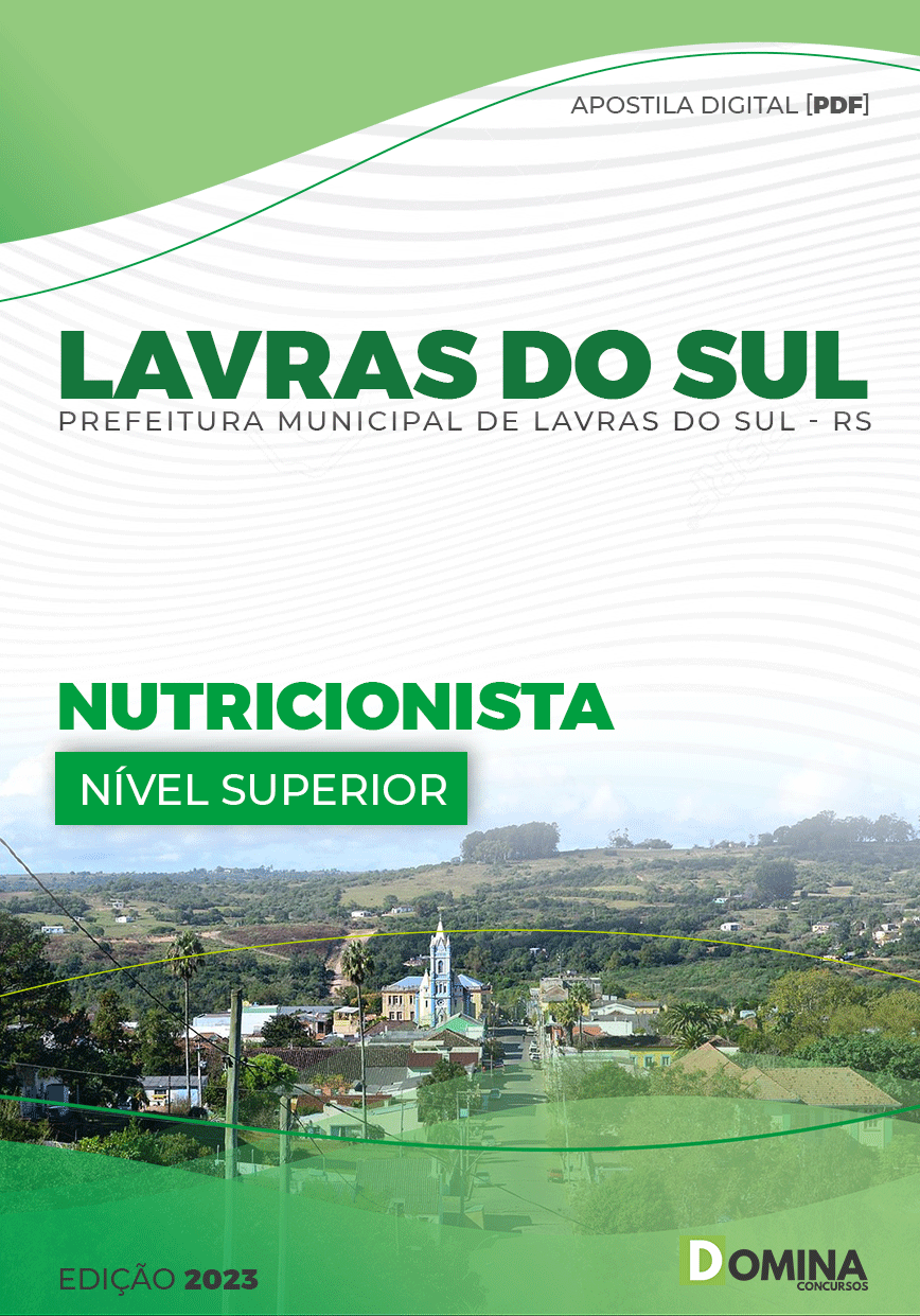 Apostila Digital Pref Lavras do Sul RS 2023 Nutricionista