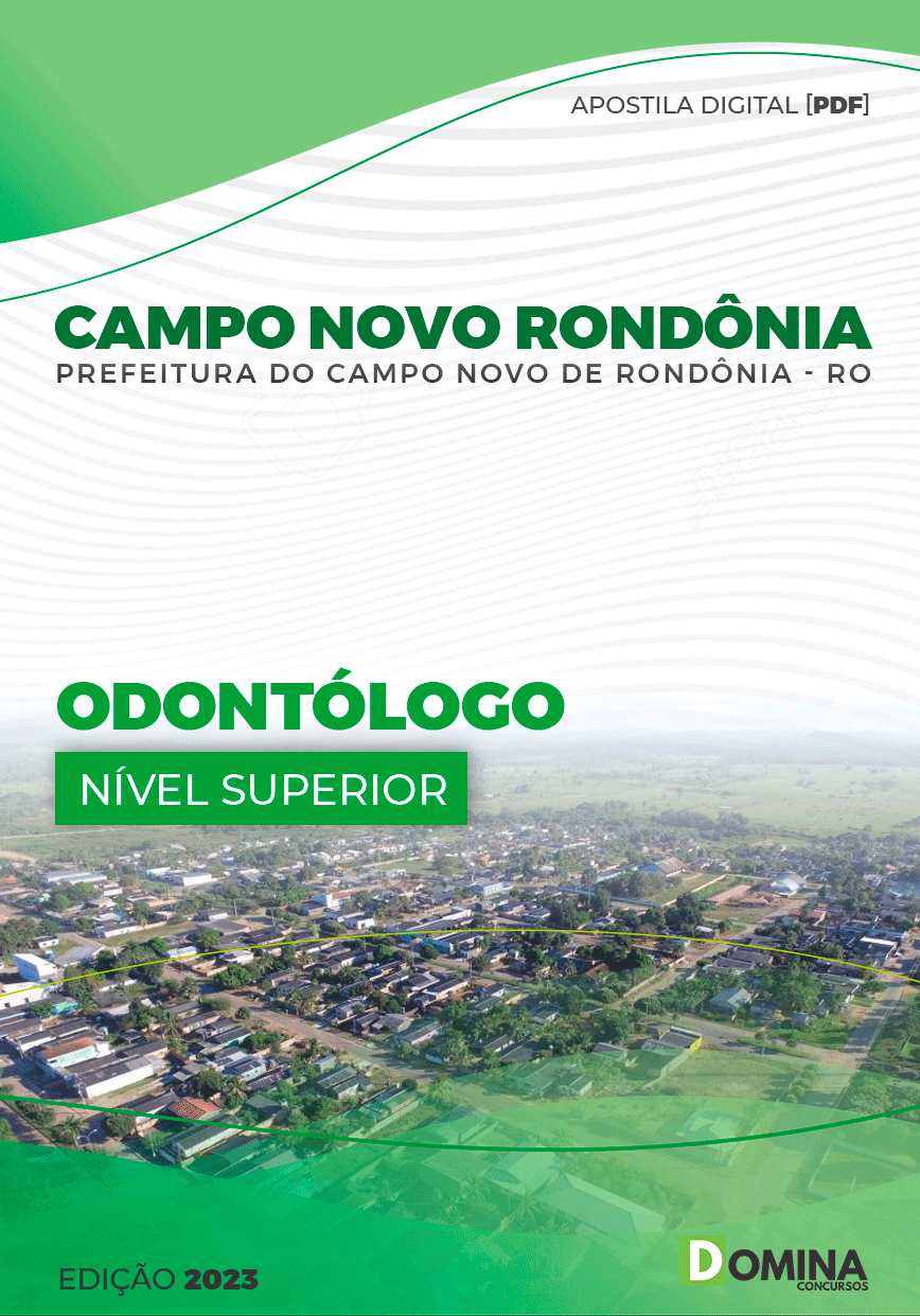 Apostila Pref Campo Novo Rondônia RO 2023 Odontólogo
