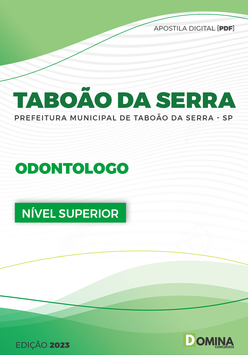 Apostila Pref Taboão da Serra SP 2023 Odontólogo
