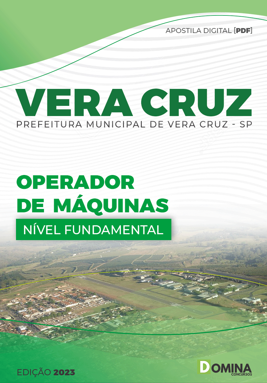 Apostila Concurso Pref Vera Cruz SP 2023 Operador Máquinas