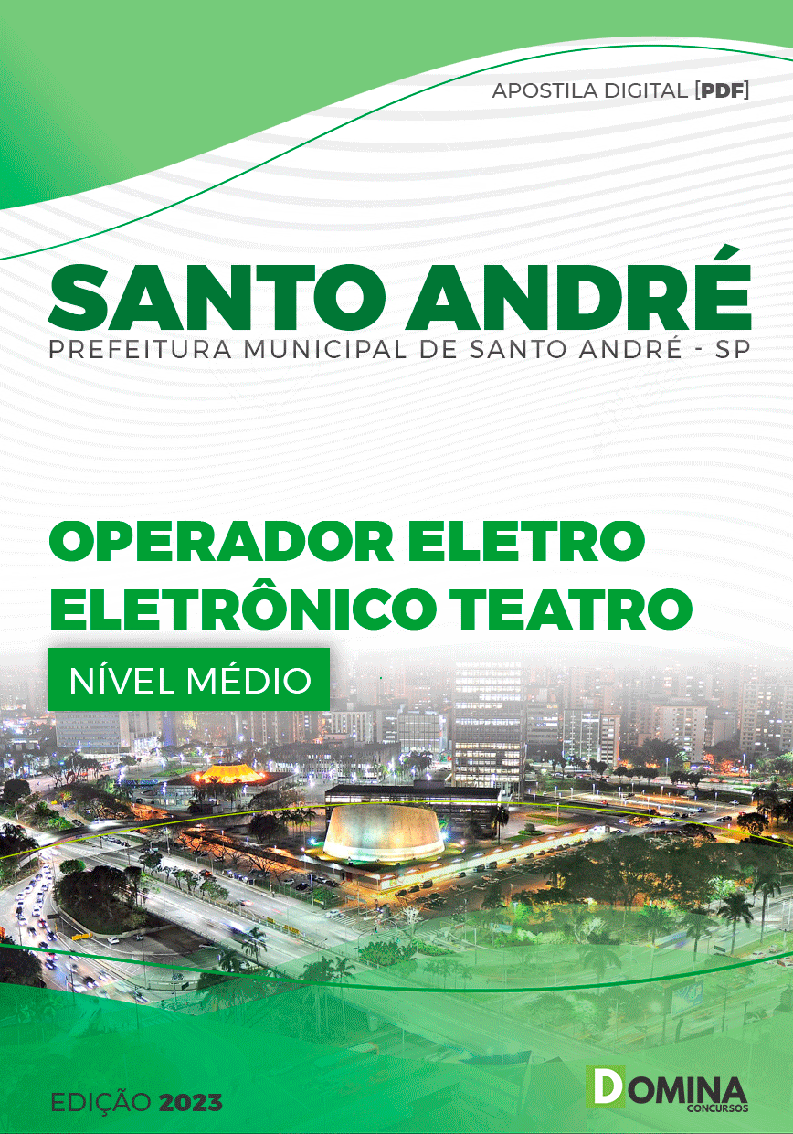 Apostila Pref Santo André SP 2023 Operador Eletro Eletrônico Teatro