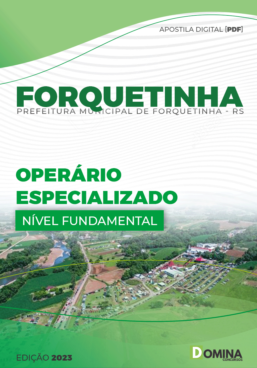 Apostila Pref Forquetinha RS 2023 Operário Especializado