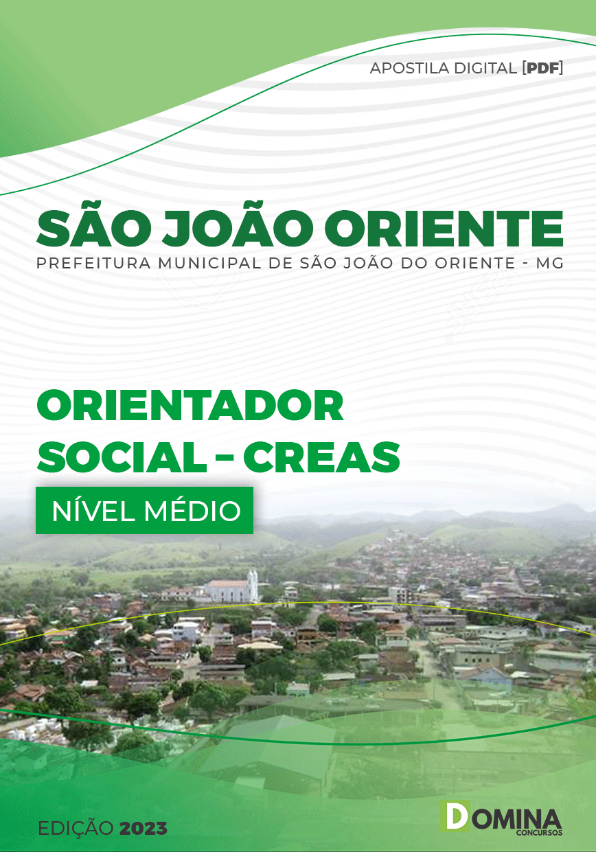 Apostila Pref São João Oriente MG 2023 Orientador Social CREAS