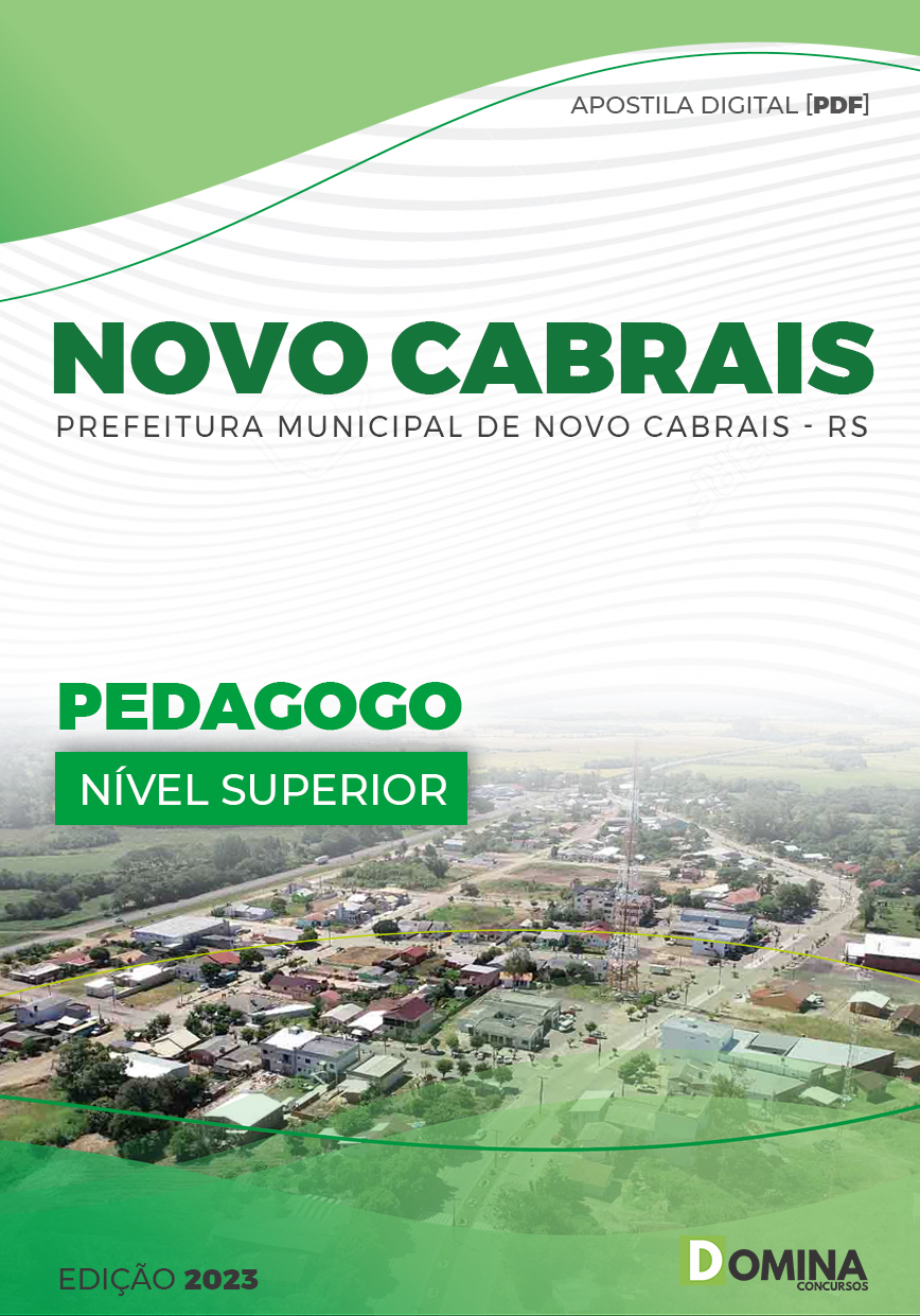 Apostila Digital Pref Novo Cabrais RS 2023 Pedagogo
