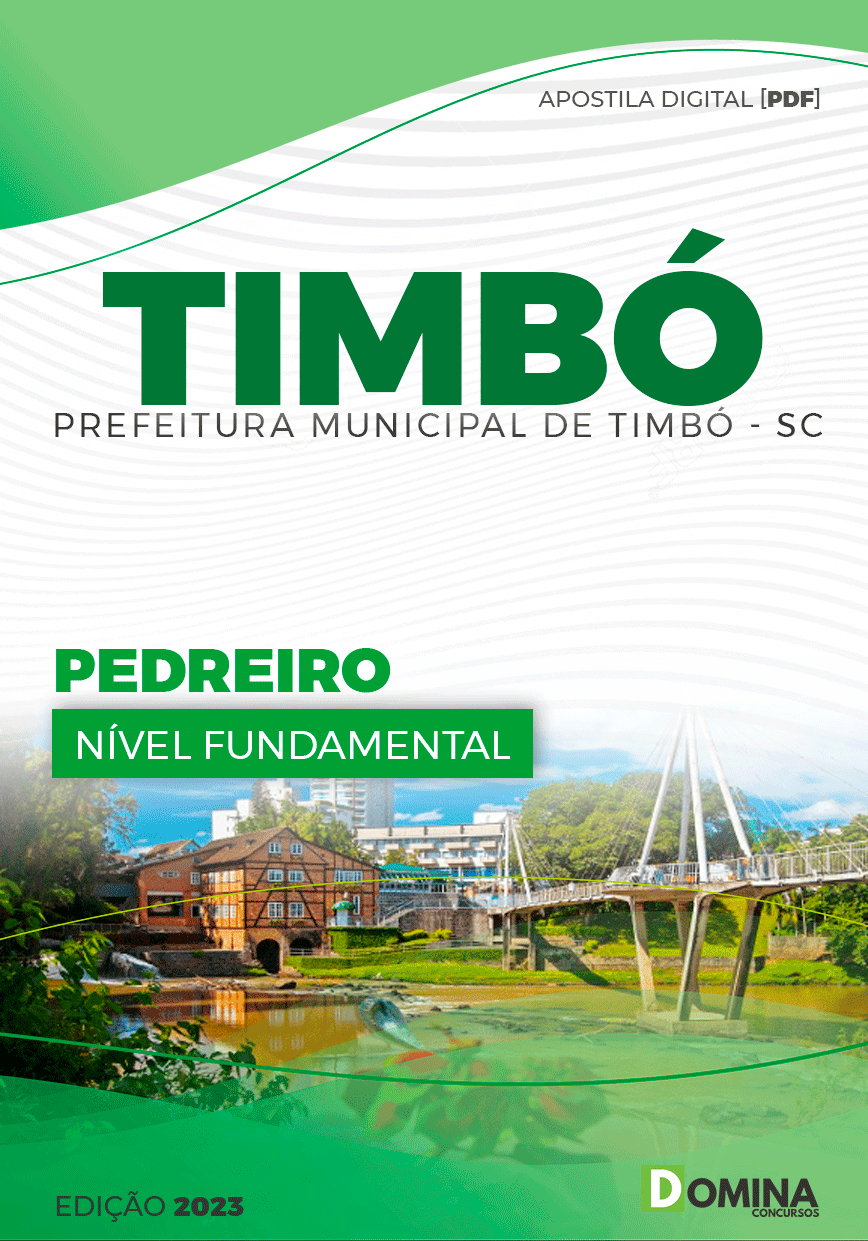 Apostila Digital Concurso Pref Timbó SC 2023 Pedreiro