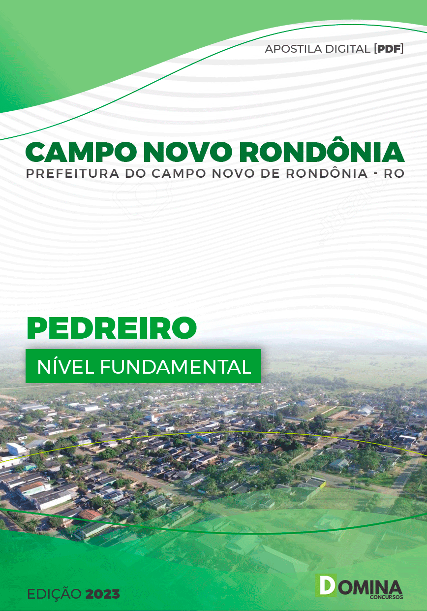 Apostila Pref Campo Novo Rondônia RO 2023 Pedreiro