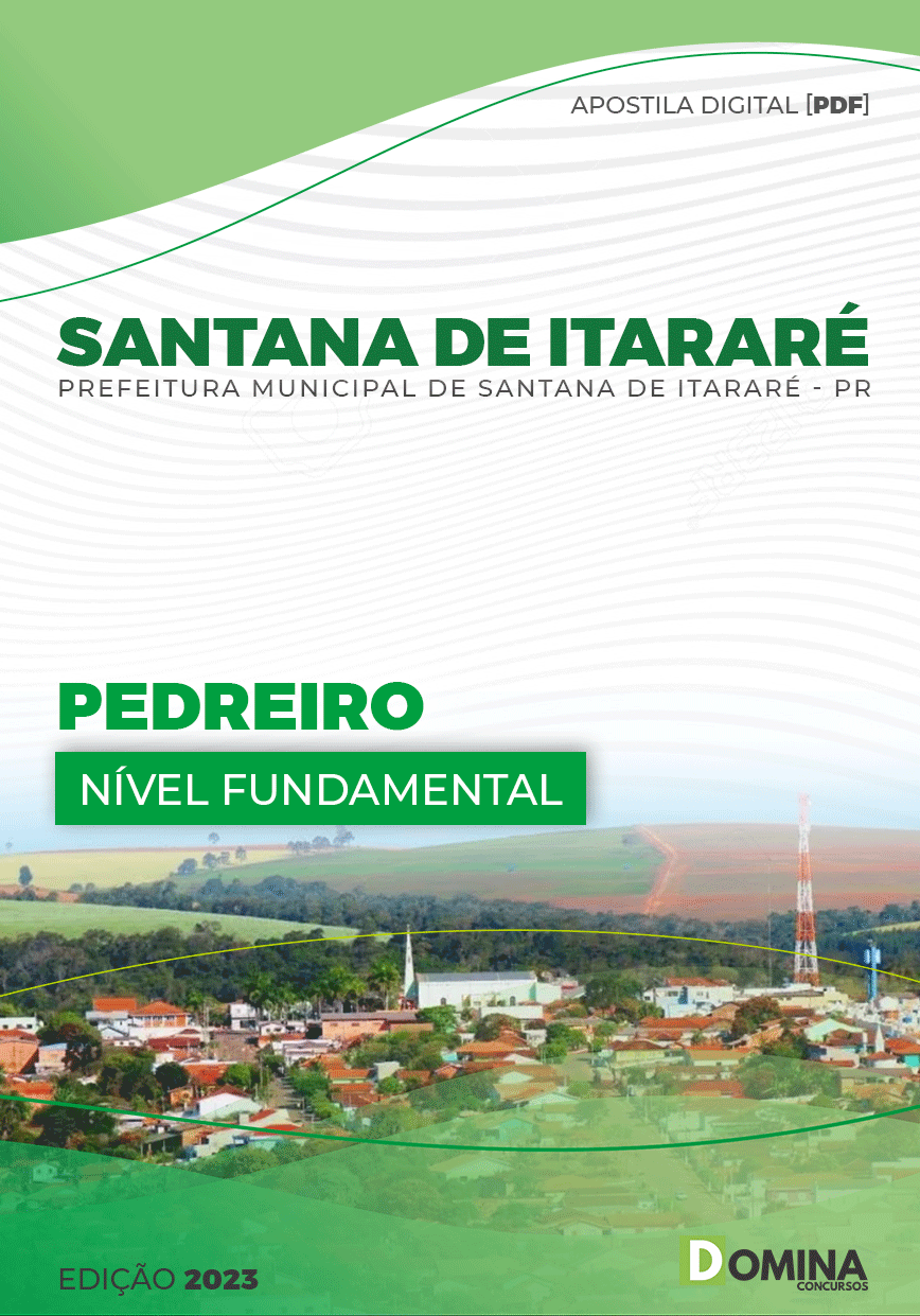 Apostila Digital Pref Santana do Itararé PR 2023 Pedreiro