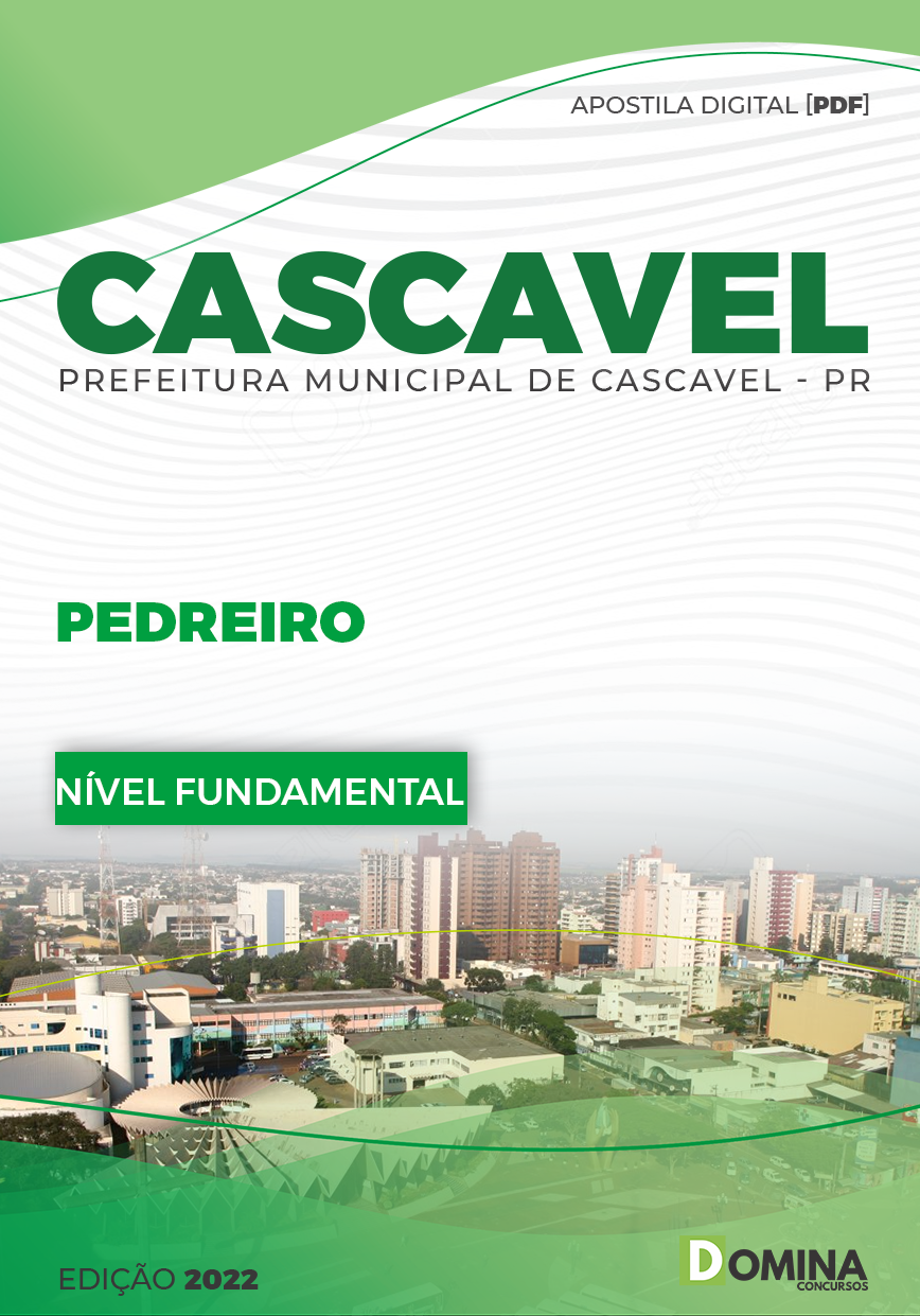Apostila Concurso Pref Cascavel PR 2023 Pedreiro