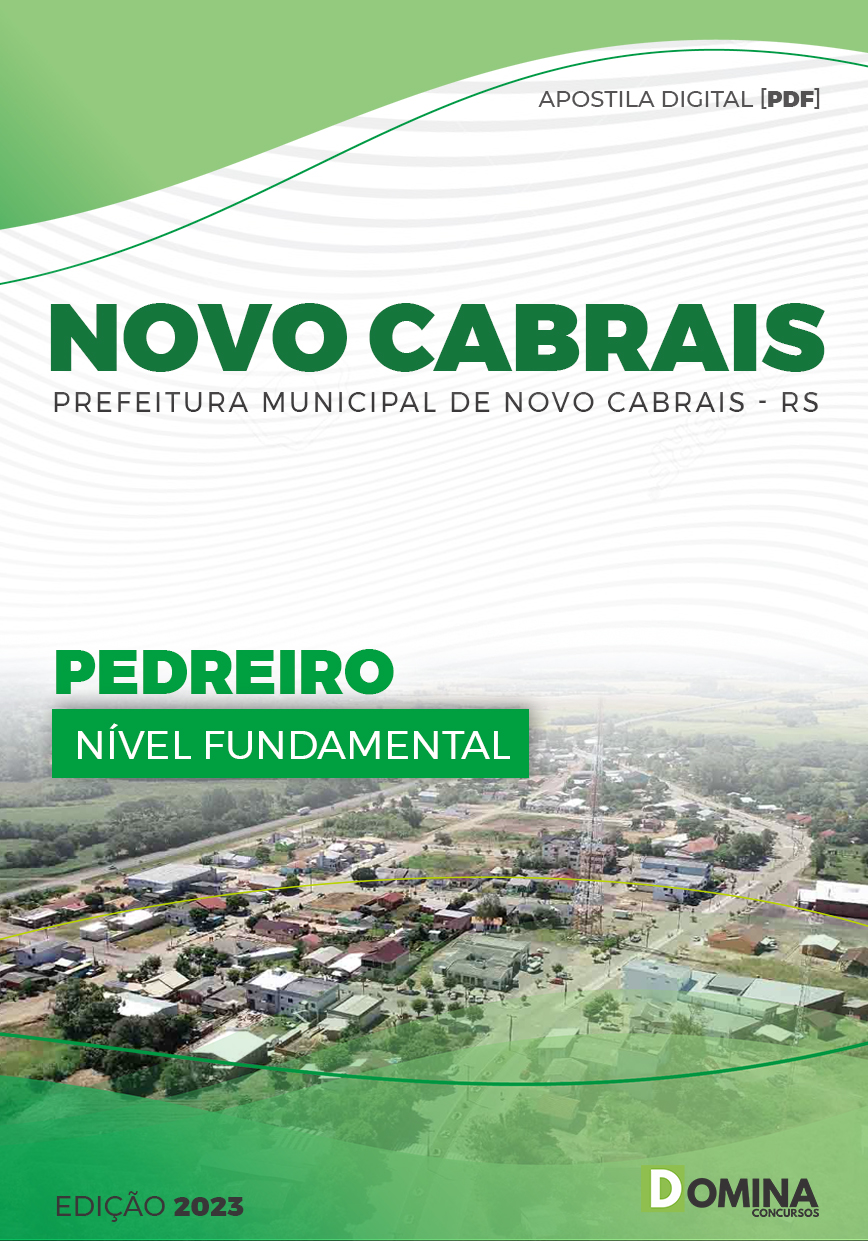 Apostila Digital Pref Novo Cabrais RS 2023 Pedreiro