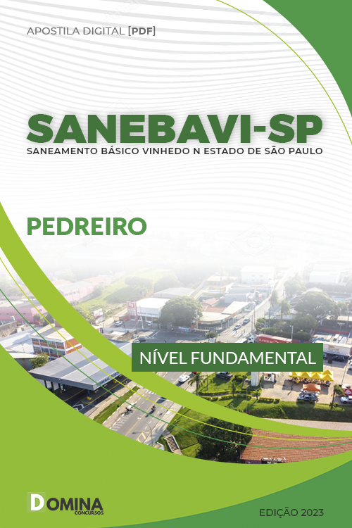Apostila Digital Concurso SANEBAVI SP 2023 Pedreiro
