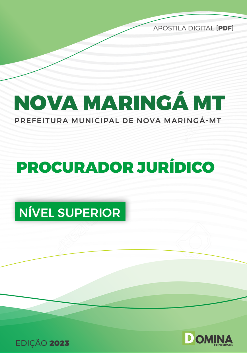 Apostila Pref Nova Maringá MT 2023 Procurador Jurídico