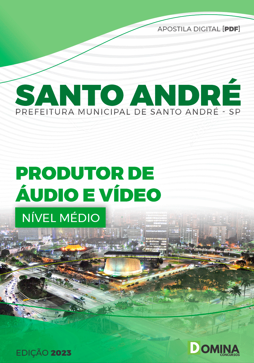 Apostila Pref Santo André SP 2023 Produtor Áudio Vídeo