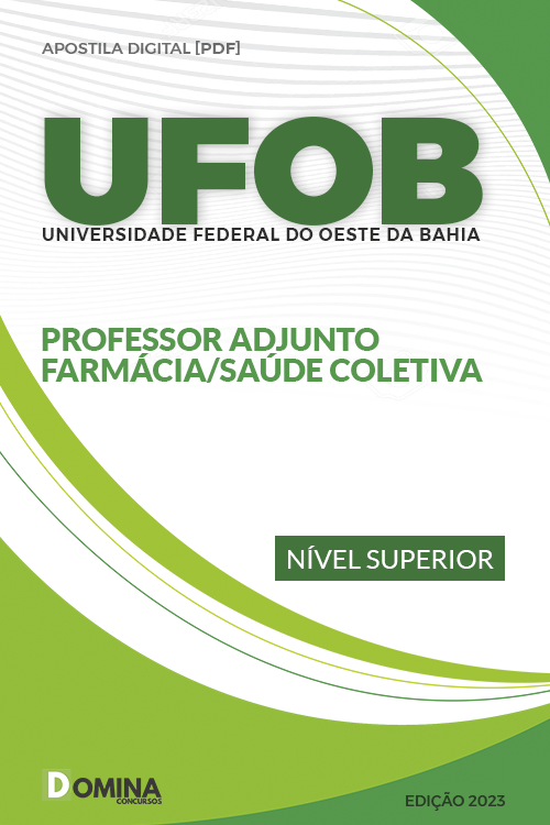 Apostila UFBO 2023 Professor Adjunto Farmácia Saúde Coletiva