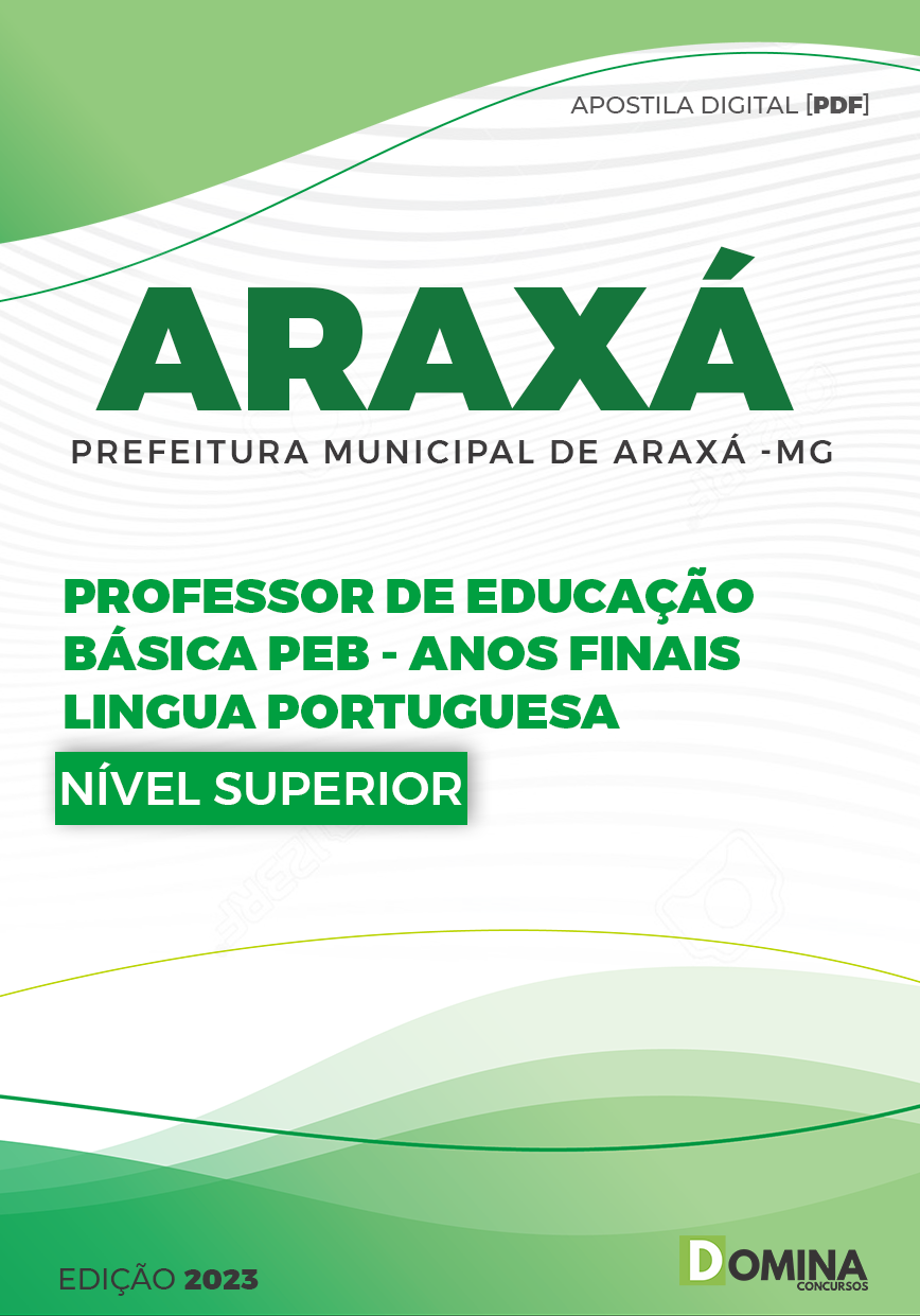 Apostila Pref Araxá MG 2023 Professor Anos Finais Língua Portuguesa