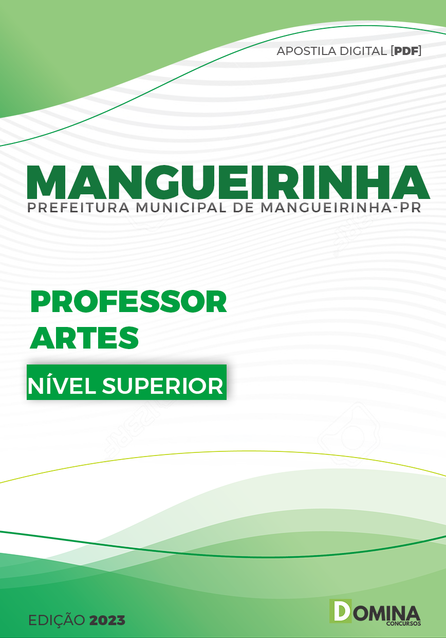 Apostila Pref Mangueirinha PR 2023 Professor Artes