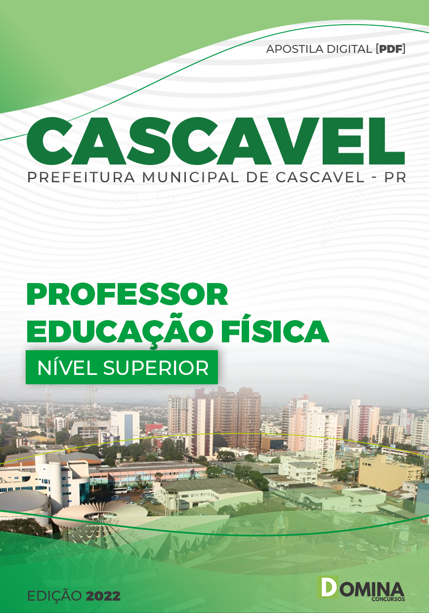 Apostila Pref Cascavel PR 2023 Professor Educação Física