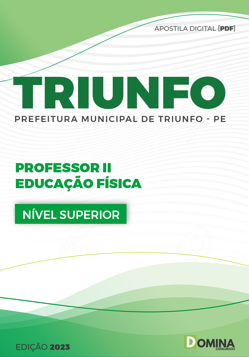 Apostila Pref Triunfo PE 2023 Professor Educação Física