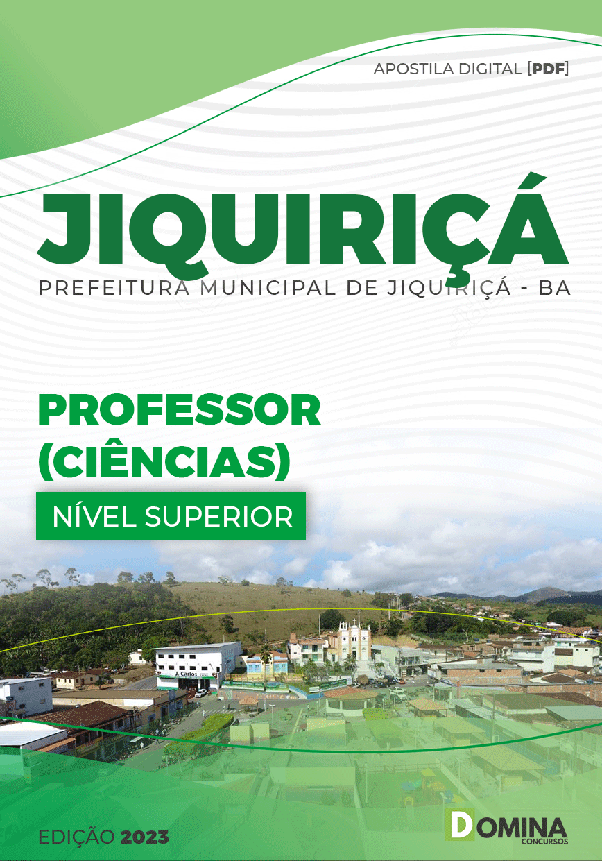 Apostila Concurso Pref Jiquiriçá BA 2023 Professor Ciências