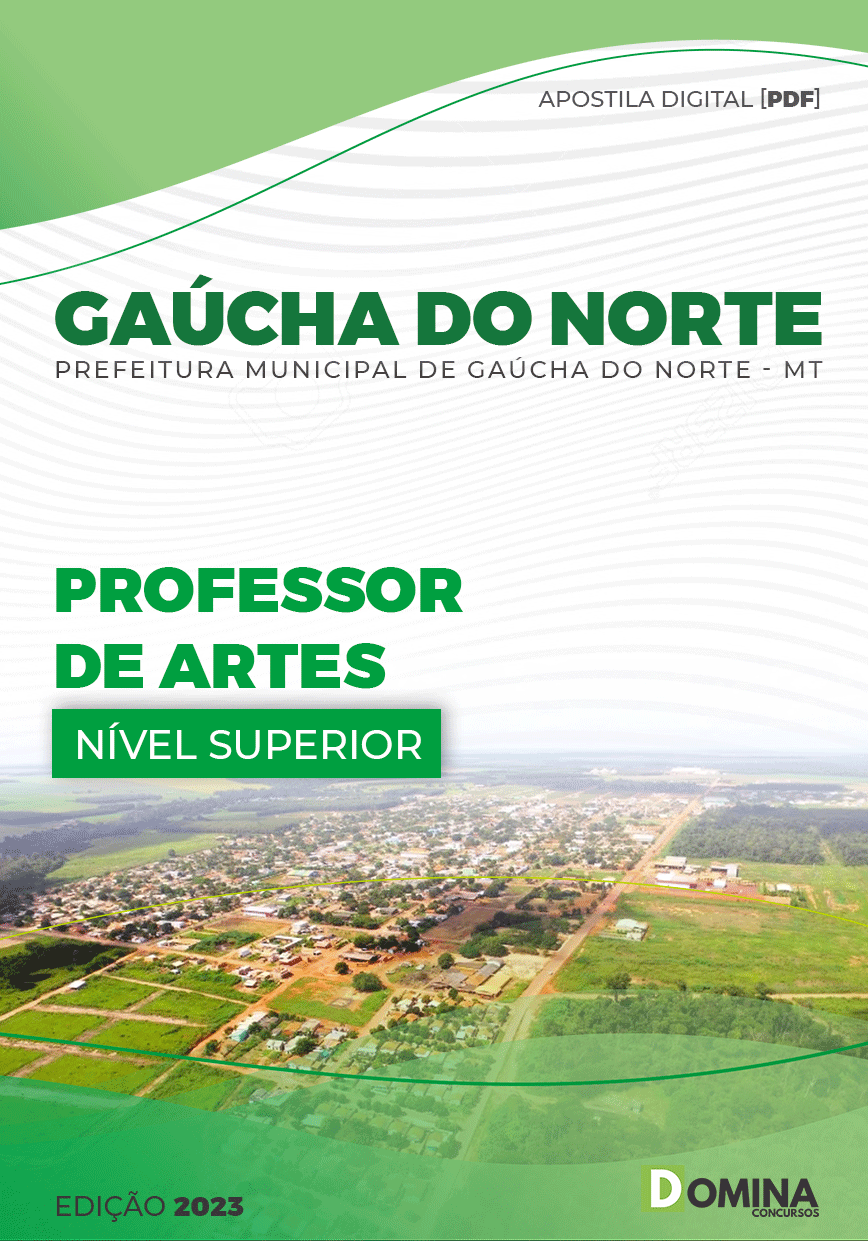 Apostila Pref Gaúcha do Norte MT 2023 Produtor Artes