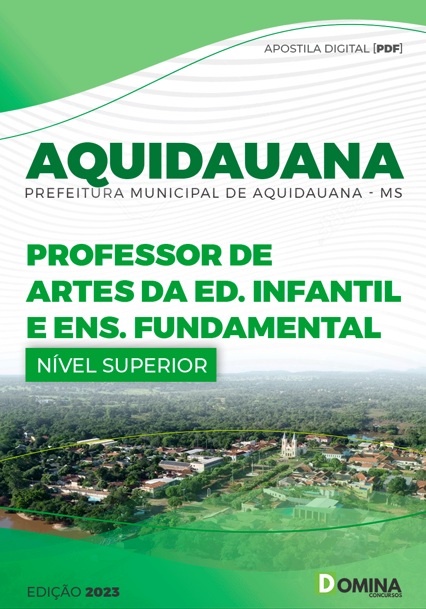 Apostila Pref Aquidauana MS 2023 Professor Artes