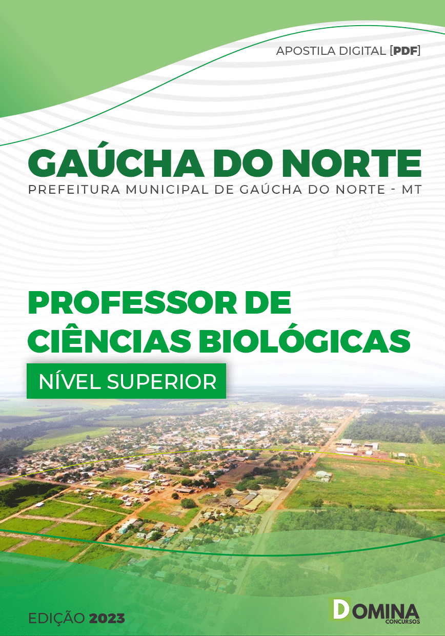 Apostila Pref Gaúcha do Norte MT 2023 Professor Ciências Biológica