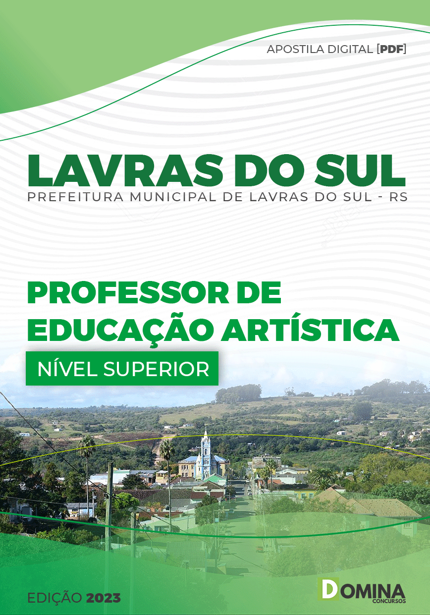 Apostila Pref Lavras do Sul RS 2023 Professor Educação Artística