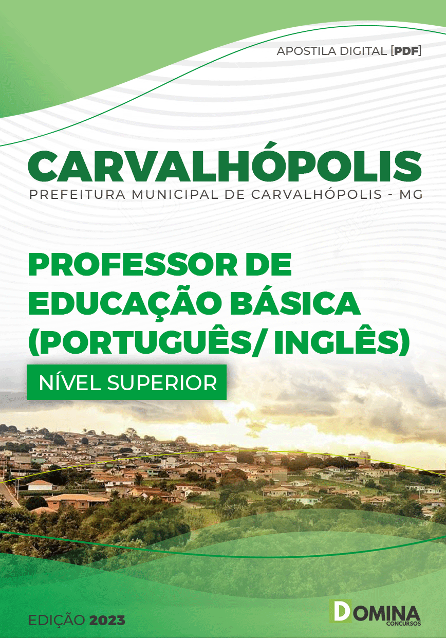 Apostila Pref Carvalhópolis MG 2023 Professor Educação Básica Português