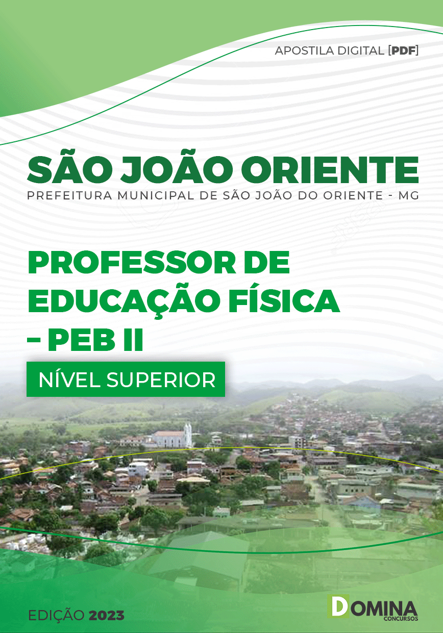 Apostila Pref São João Oriente MG 2023 Professor Educação Física
