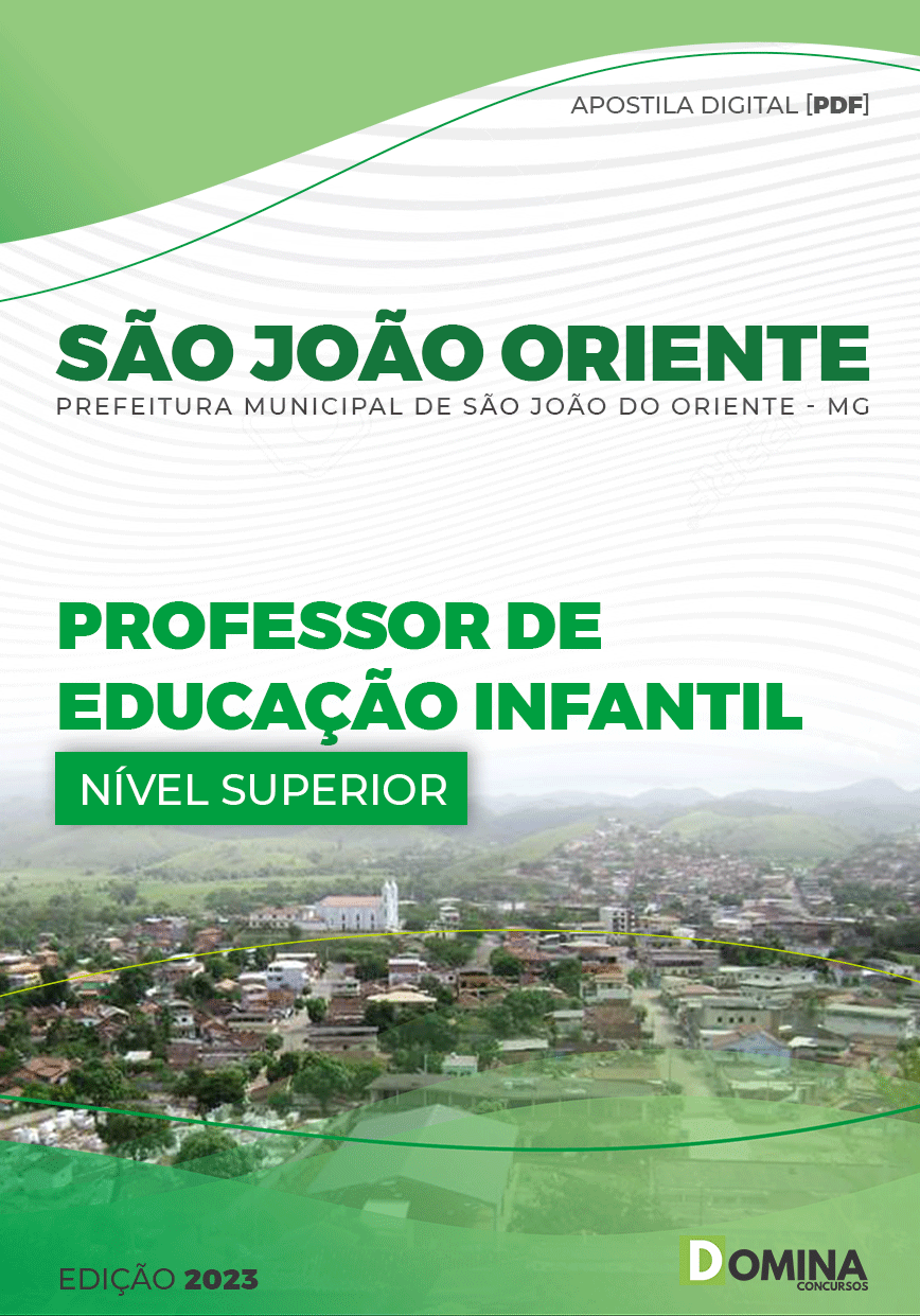 Apostila Pref São João Oriente MG 2023 Professor Educação Infantil