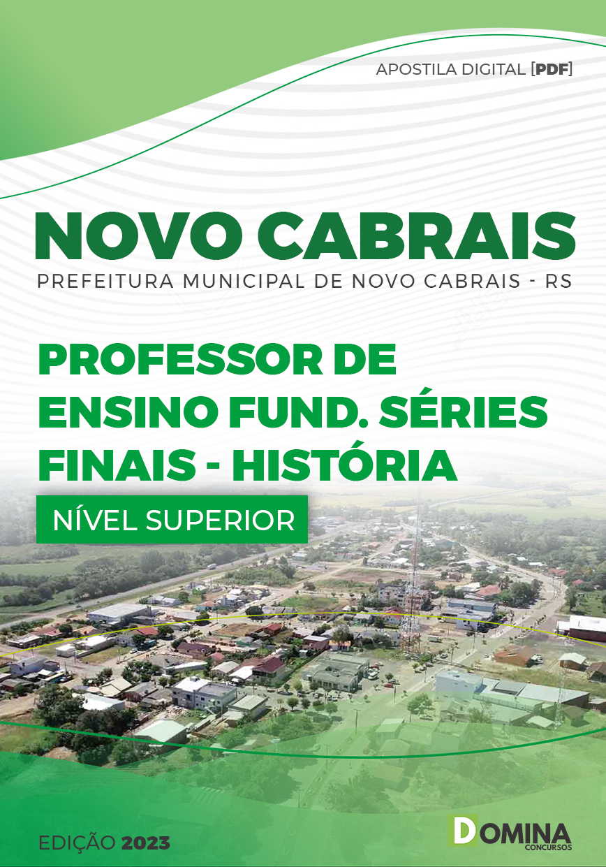 Apostila Digital Pref Novo Cabrais RS 2023 Professor História