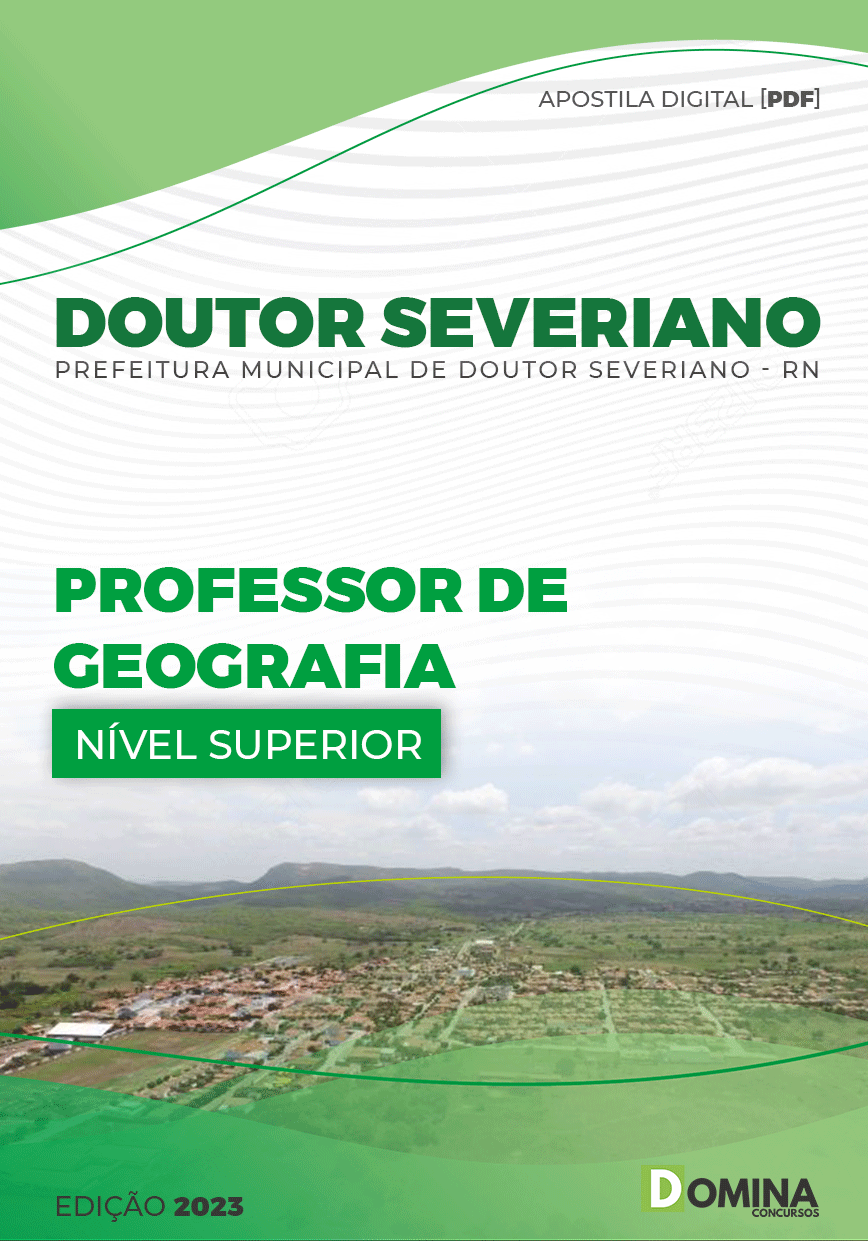 Apostila Pref Doutor Severiano RN 2023 Professor Geografia