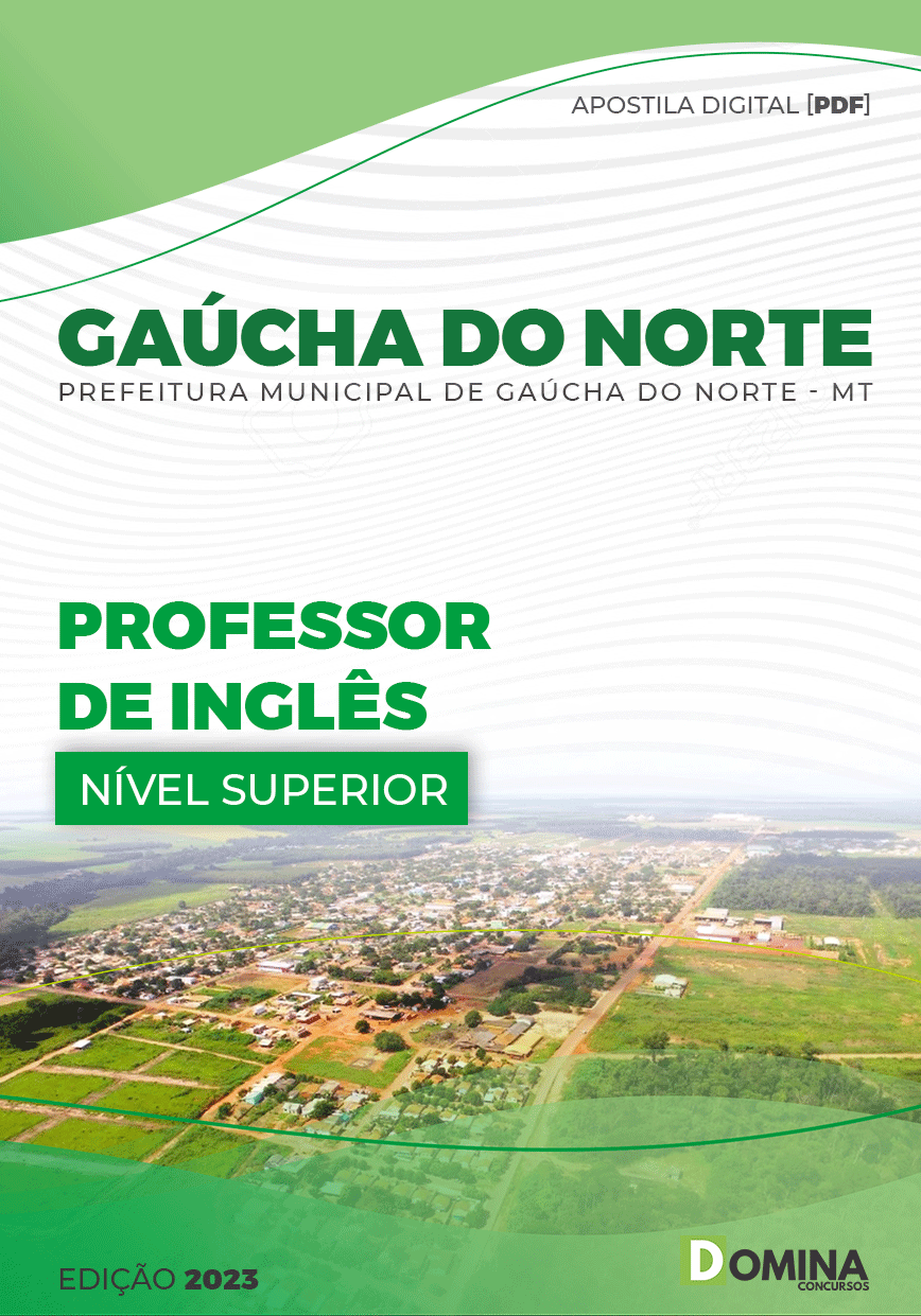 Apostila Pref Gaúcha do Norte MT 2023 Professor Língua Inglesa