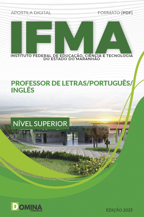 Apostila Concurso IFMA 2023 Professor Letra Português Inglês