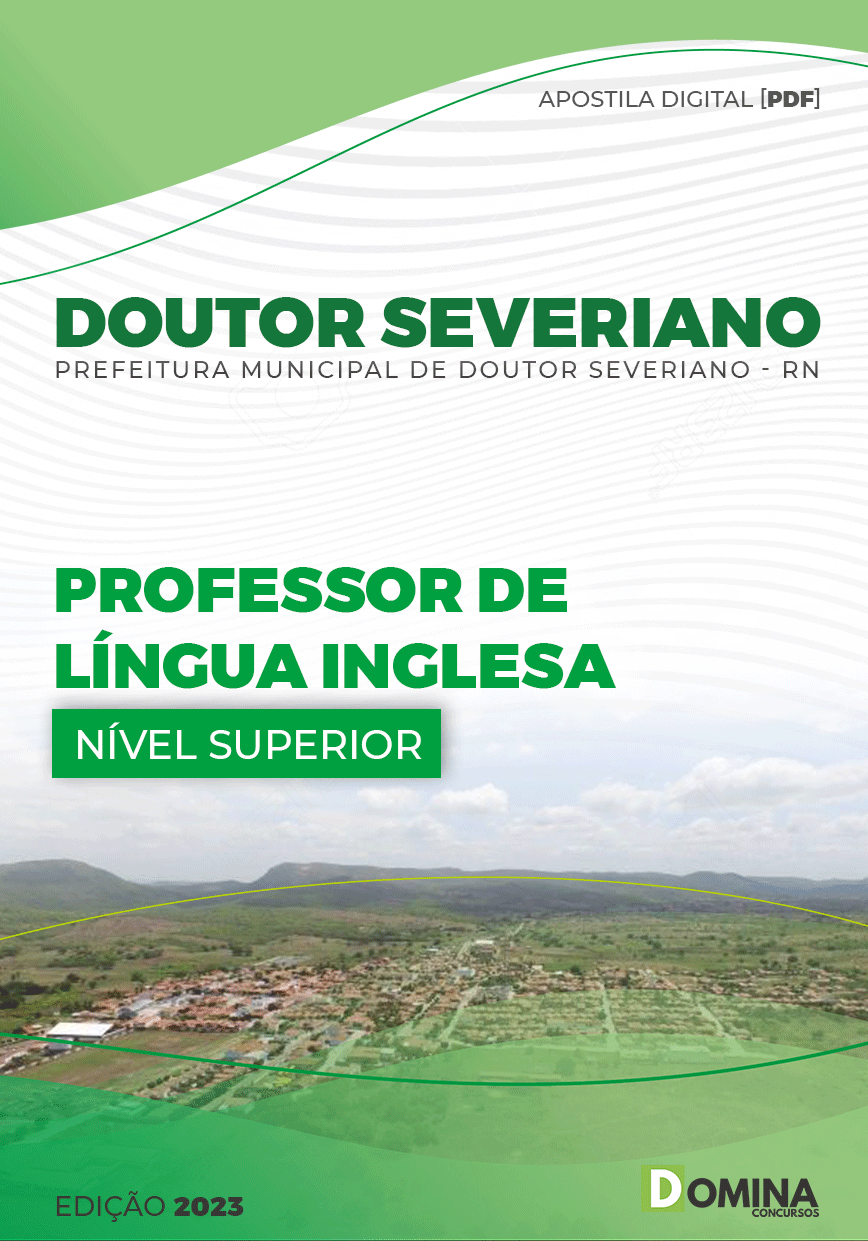 Apostila Pref Doutor Severiano RN 2023 Professor Inglês