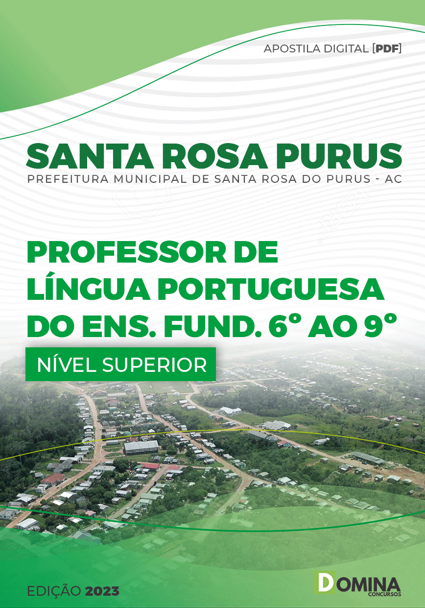 Apostila Pref Santa Rosa Purus AC 2023 Professor Língua Portuguesa