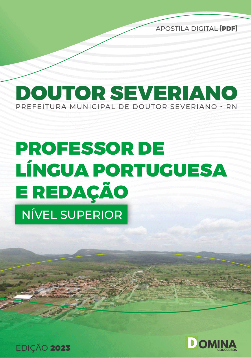Apostila Pref Doutor Severiano RN 2023 Professor Língua Portuguesa