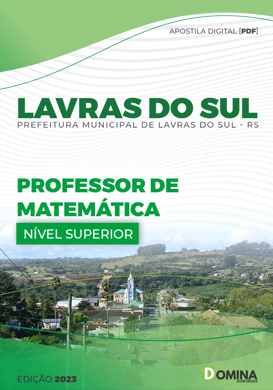 Apostila Pref Lavras do Sul RS 2023 Professor Matemática