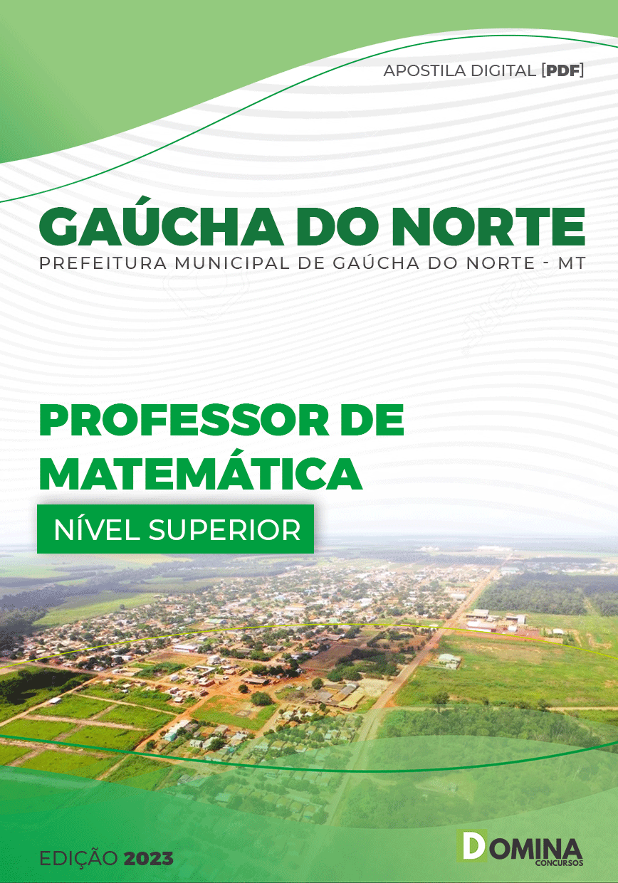 Apostila Pref Gaúcha do Norte MT 2023 Professor Matemática