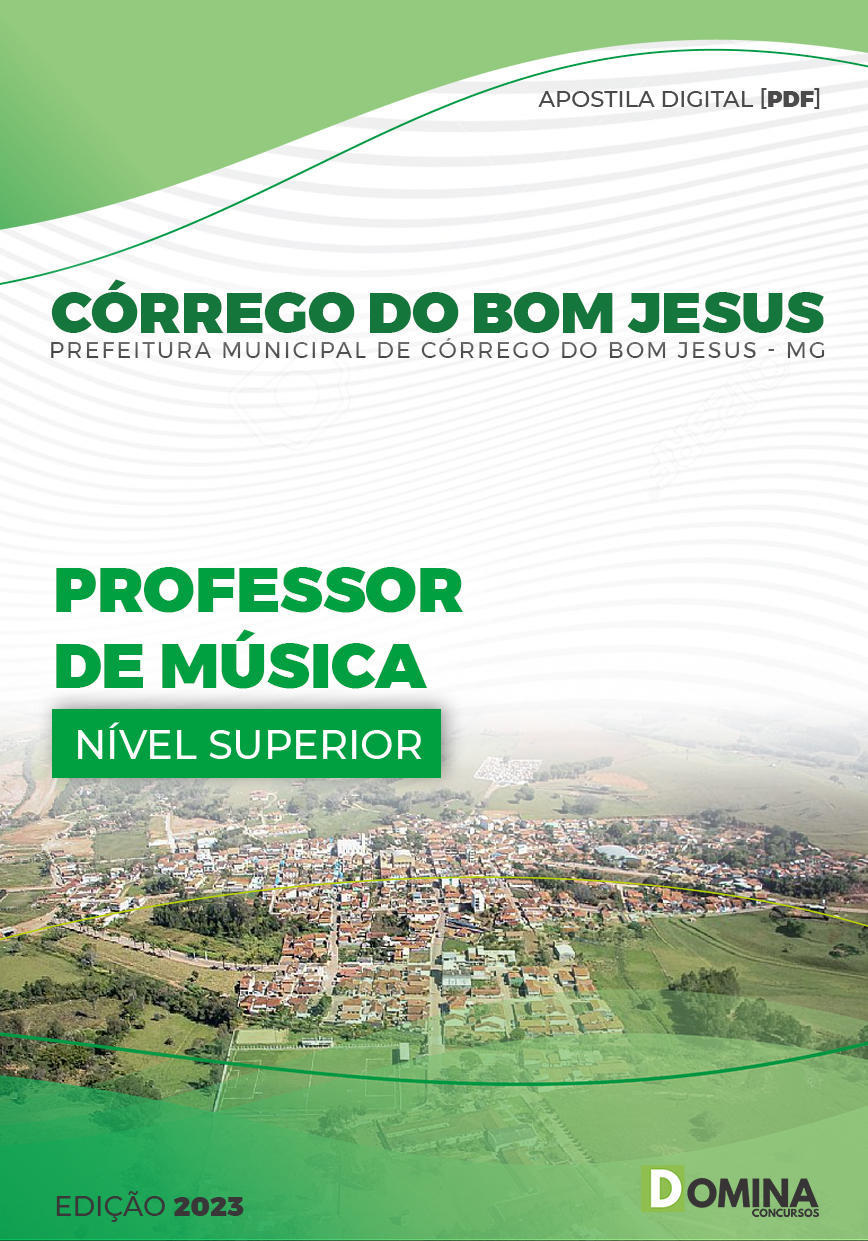 Apostila Pref Córrego Bom Jesus MG 2023 Professor Música