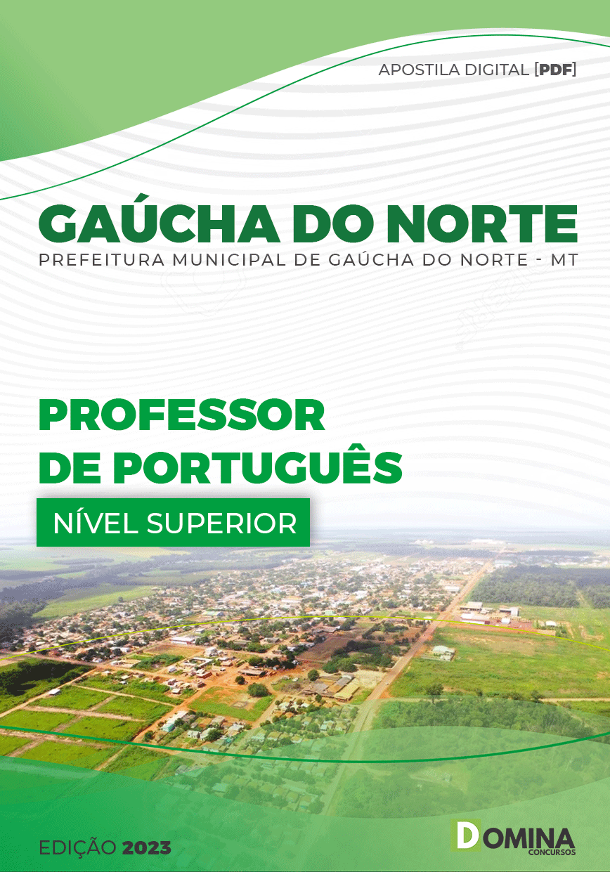 Apostila Pref Gaúcha do Norte MT 2023 Professor Língua Português